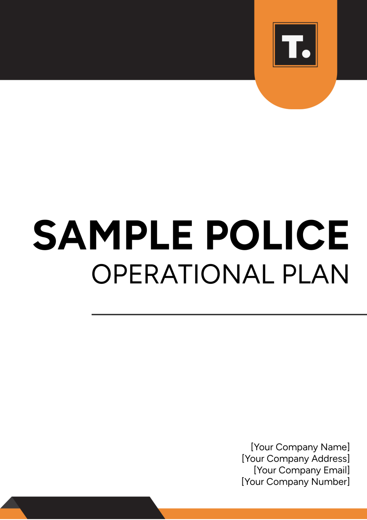 Sample Police Operational Plan Template - Edit Online & Download