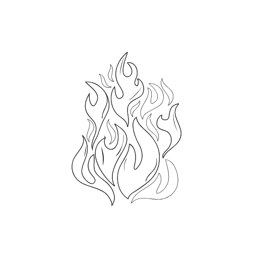 Handdrawn Fire Flame Element