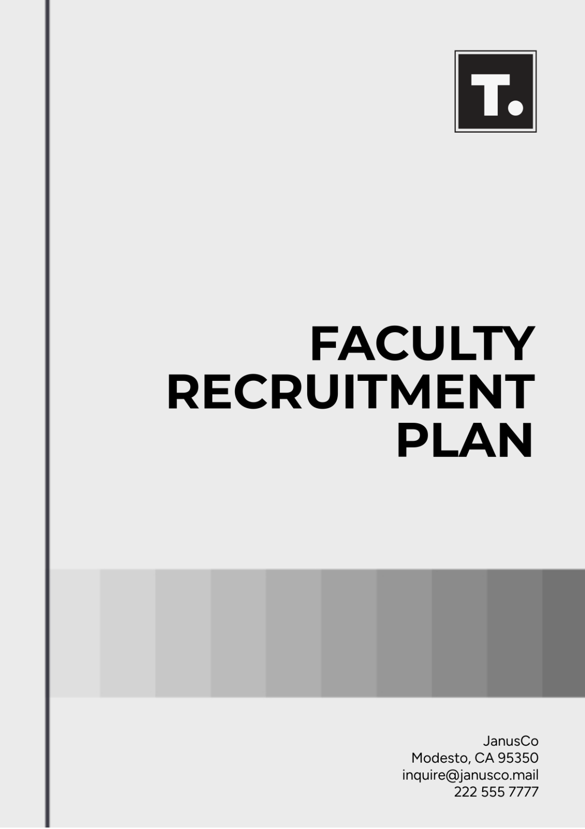 Faculty Recruitment Plan Template - Edit Online & Download