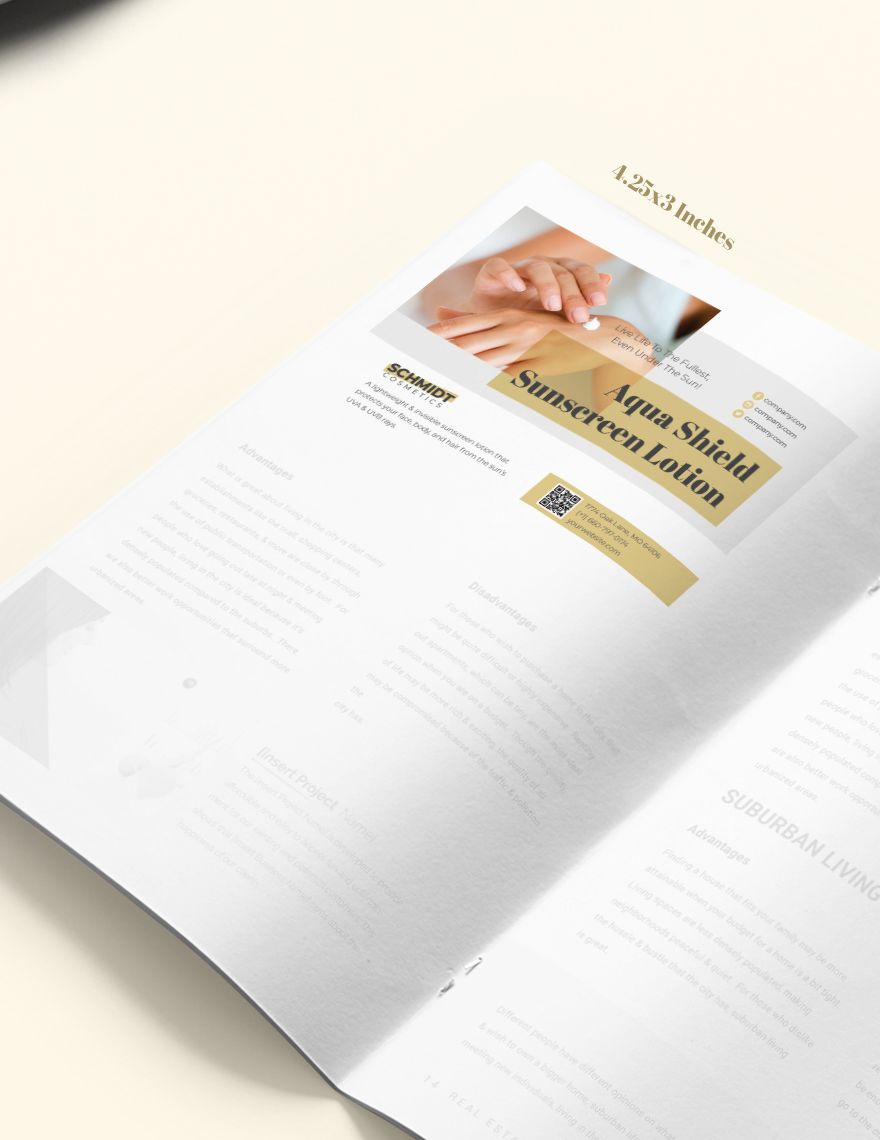 Printable Product Magazine Ads Template