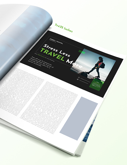 Printable Travel Magazine Ads Template InDesign Word Apple Pages Printable Travel Magazine Ads Template InDesign Word Apple Pages