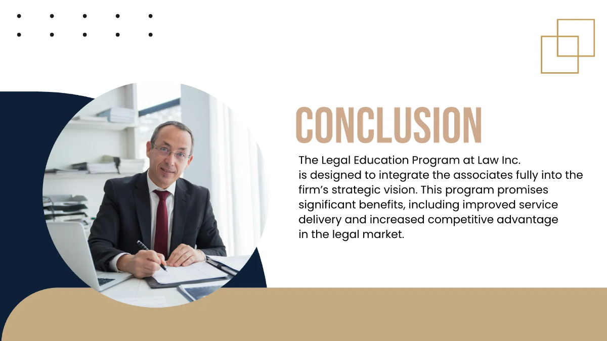 Free Law Firm Legal Education Presentation Template to Edit Online