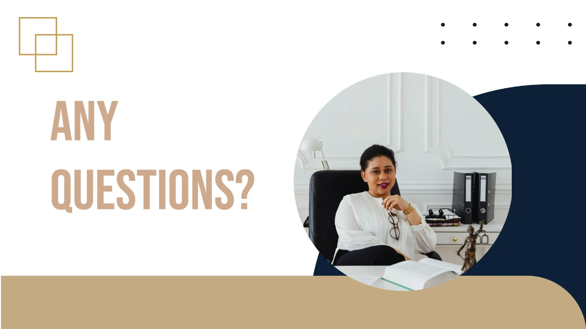 Free Law Firm Legal Education Presentation Template to Edit Online