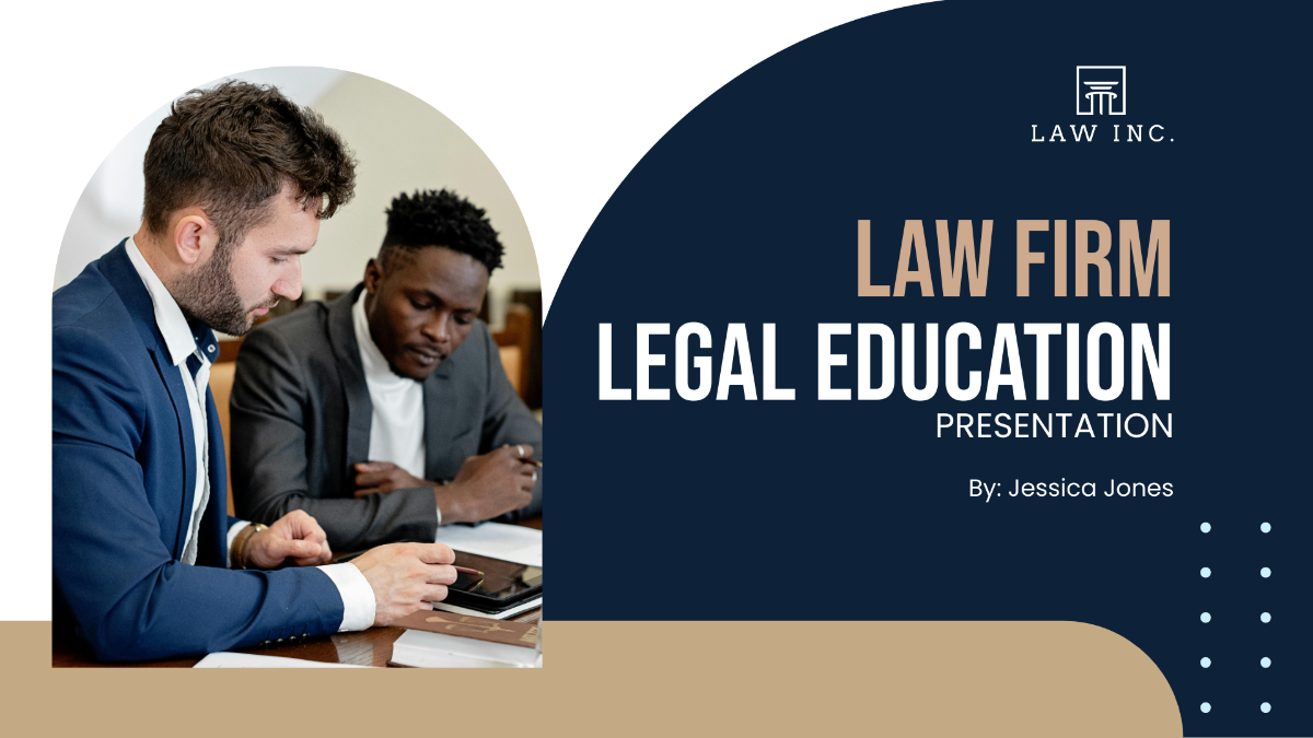 Law Firm Legal Education Presentation Template - Edit Online & Download ...