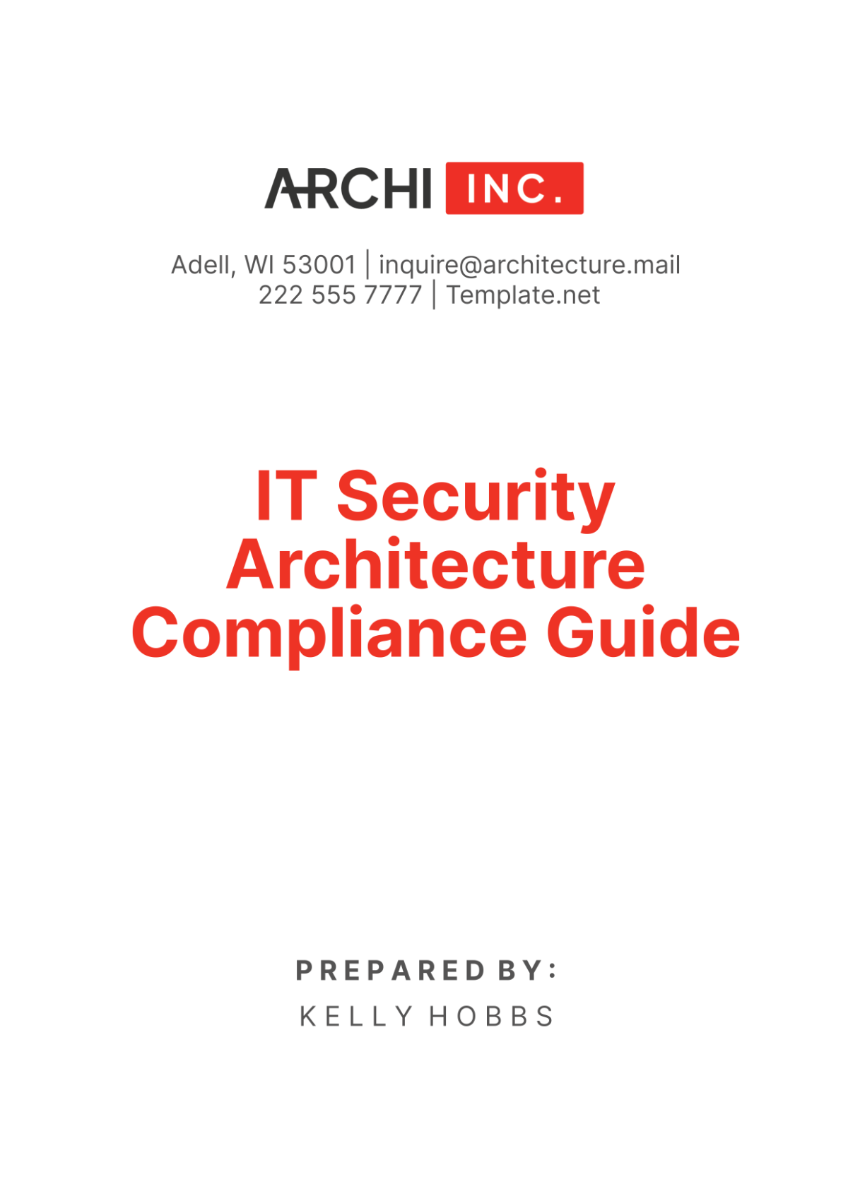 IT Security Architecture Compliance Guide Template - Edit Online & Download