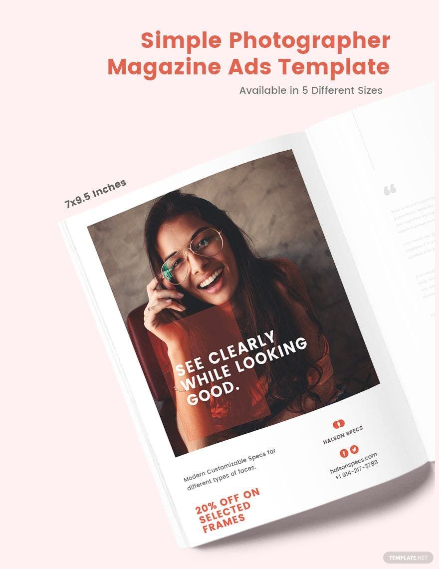 Free Simple Magazine Ads Template