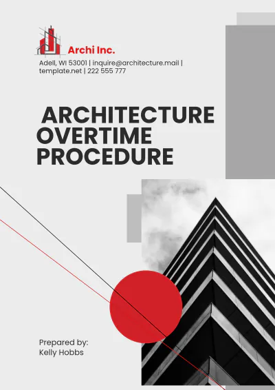 Free Architecture Overtime Procedure Template to Edit Online