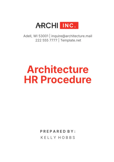 Free Architecture HR Procedure Template to Edit Online