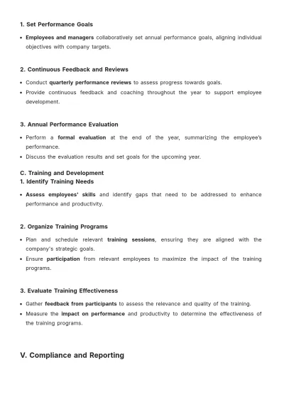 Free Architecture HR Procedure Template to Edit Online