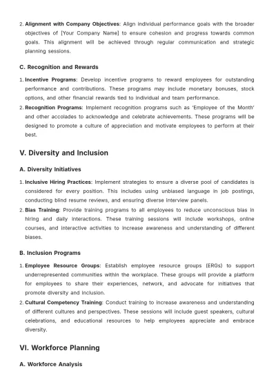Free Architecture HR Strategy Template to Edit Online
