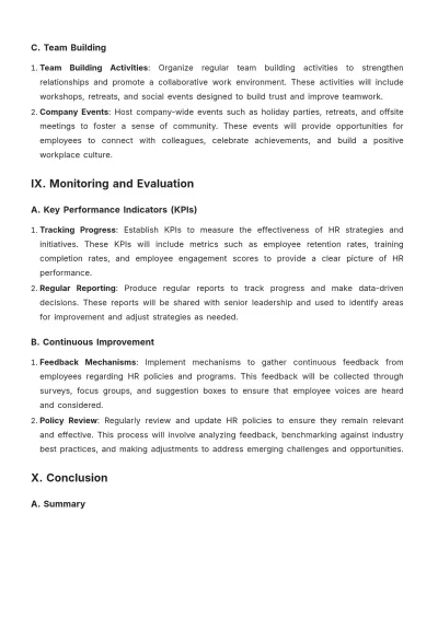 Free Architecture HR Strategy Template to Edit Online