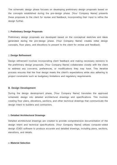 Free Architecture Job Procedure Template to Edit Online