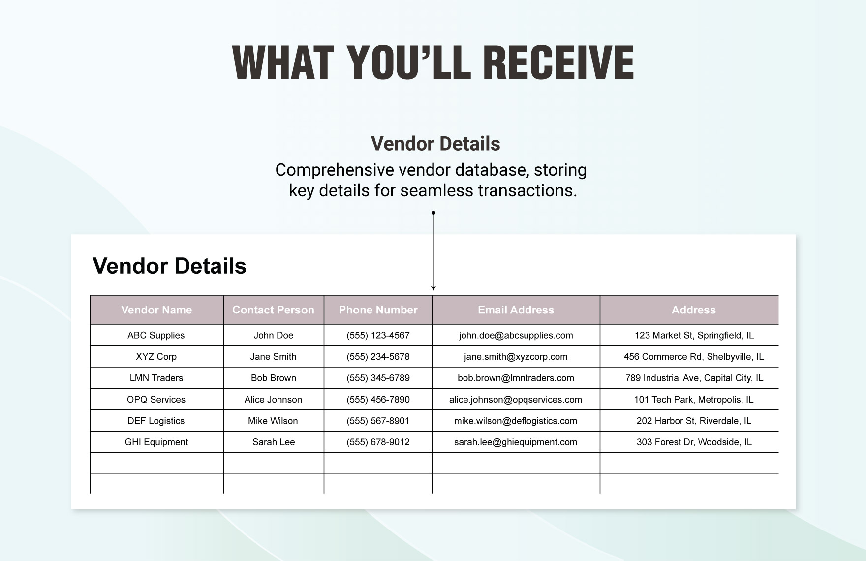 Vendor Payment Tracking Template