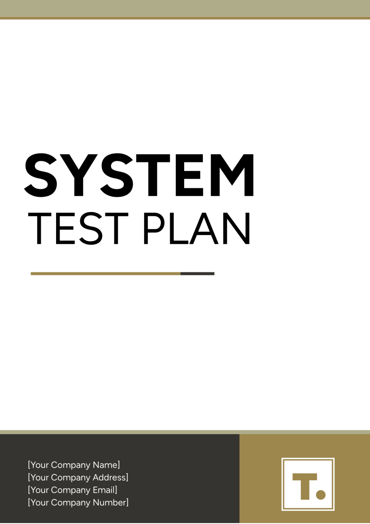 System Test Plan Template - Edit Online & Download