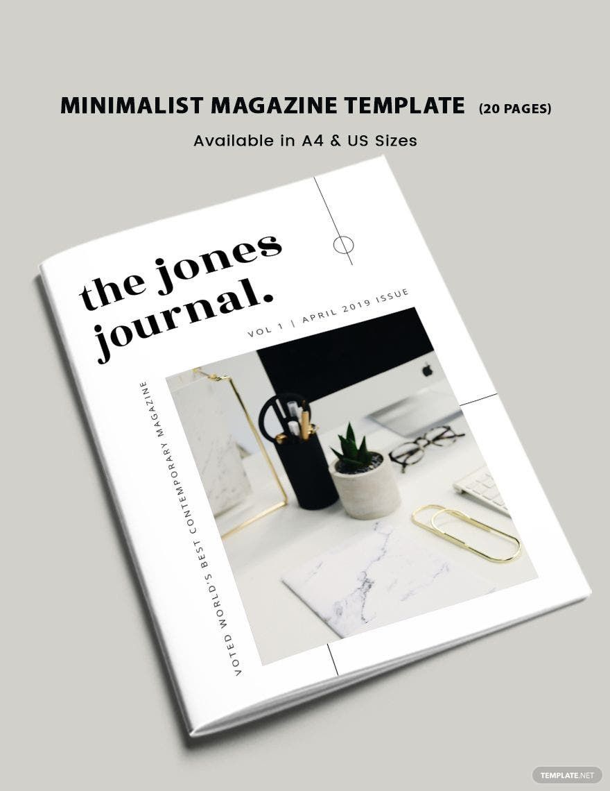 Minimalist Magazine Template
