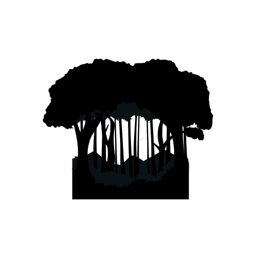 Forest Silhouette Element