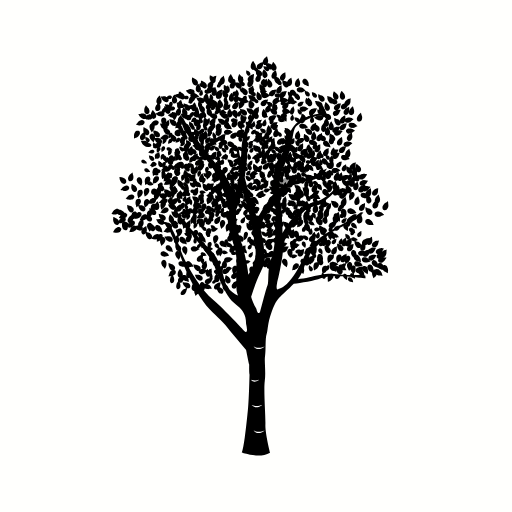 Tree Silhouette Element