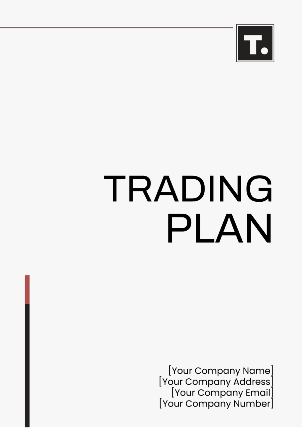 Trading Plan Template - Edit Online & Download