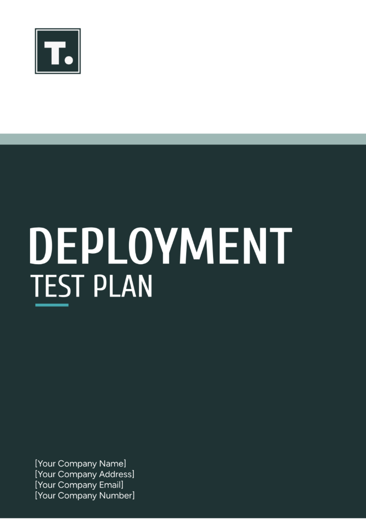 Deployment Test Plan Template - Edit Online & Download