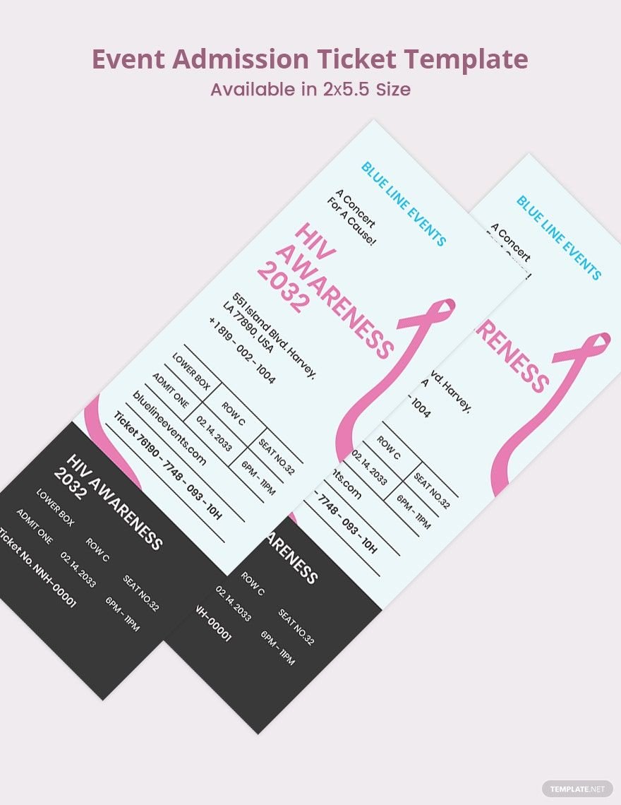 Event Admission Ticket Template