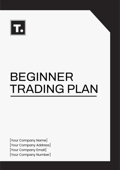 Free Beginner Trading Plan Template to Edit Online