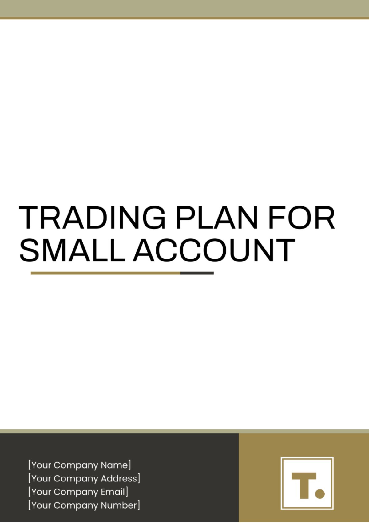 Trading Plan For Small Account Template - Edit Online & Download