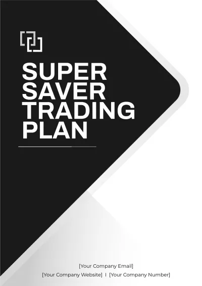 Free Super Saver Trading Plan Template to Edit Online