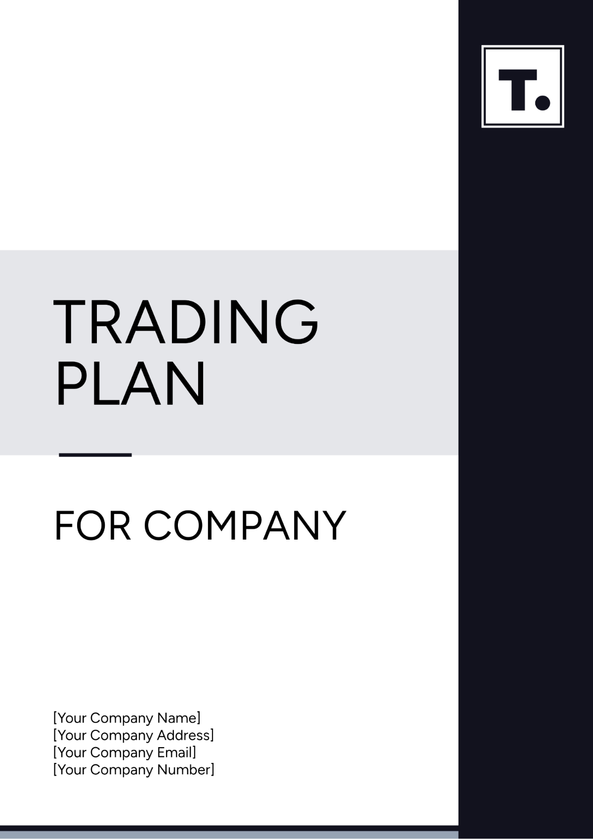 Trading Plan For Company Template - Edit Online & Download