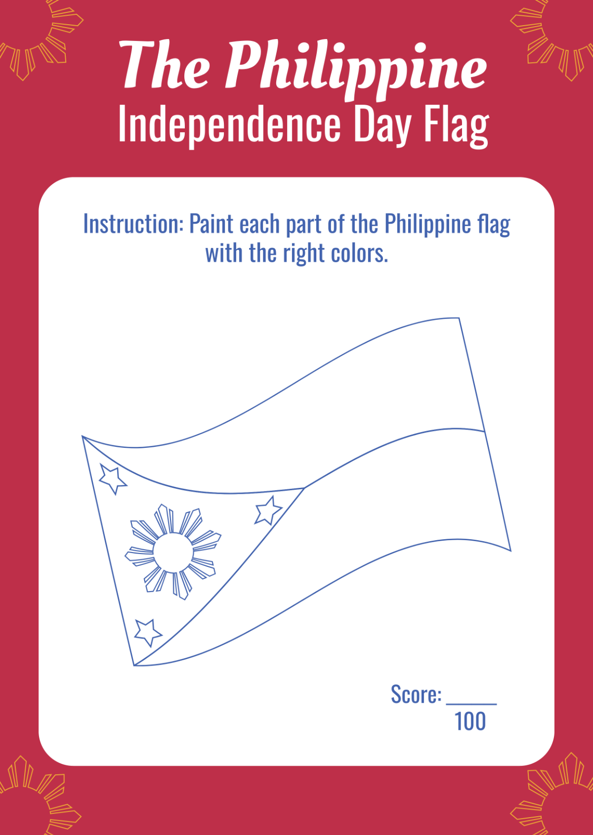 Philippines Independence Day Worksheet