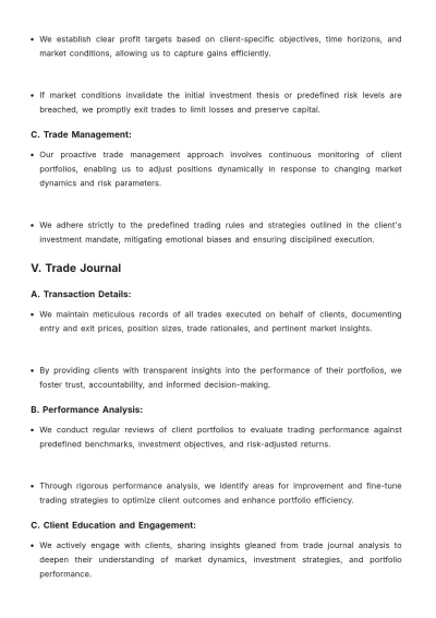 Free Broker Trading Plan Template to Edit Online