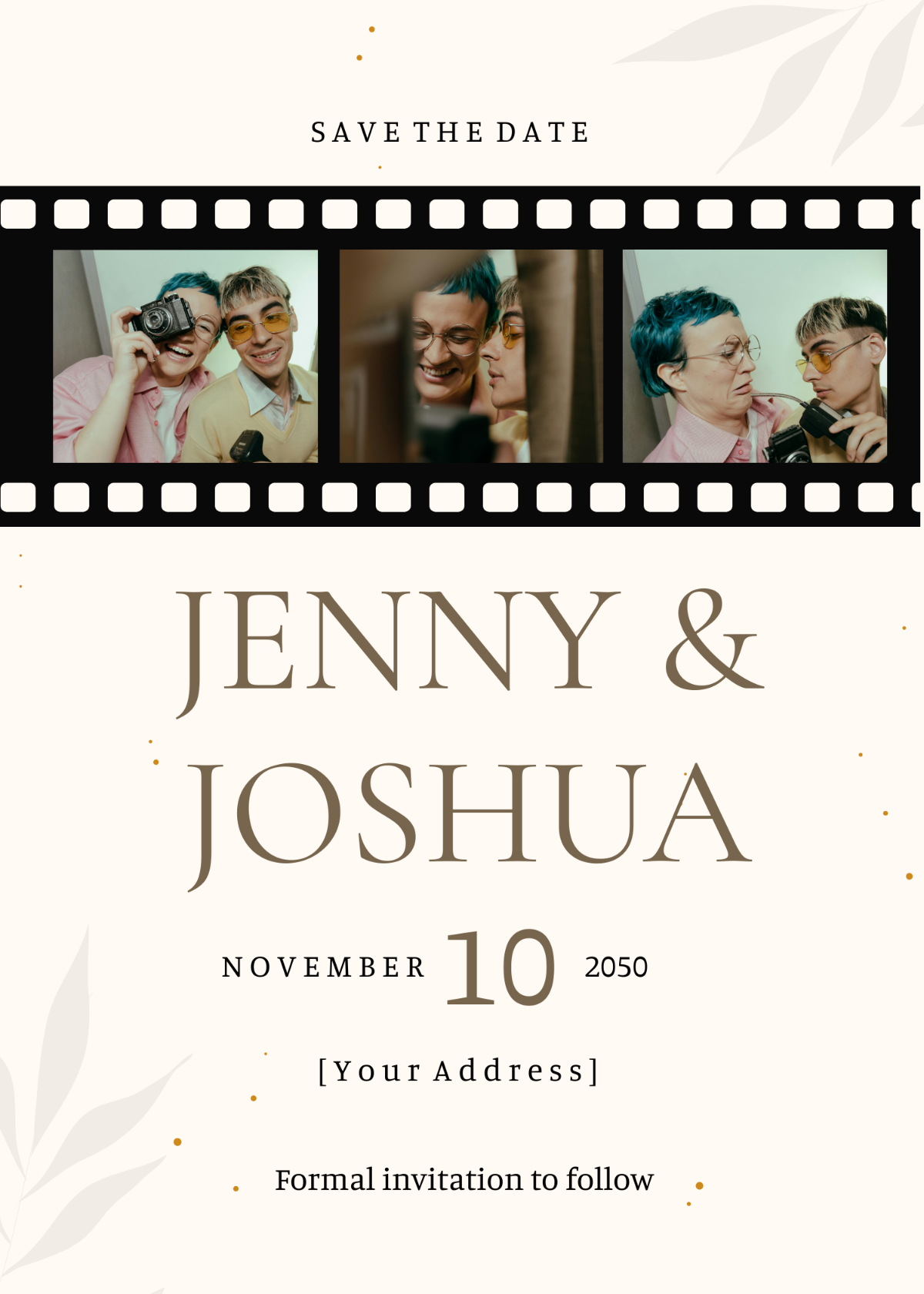 Photo Strip Save the Date