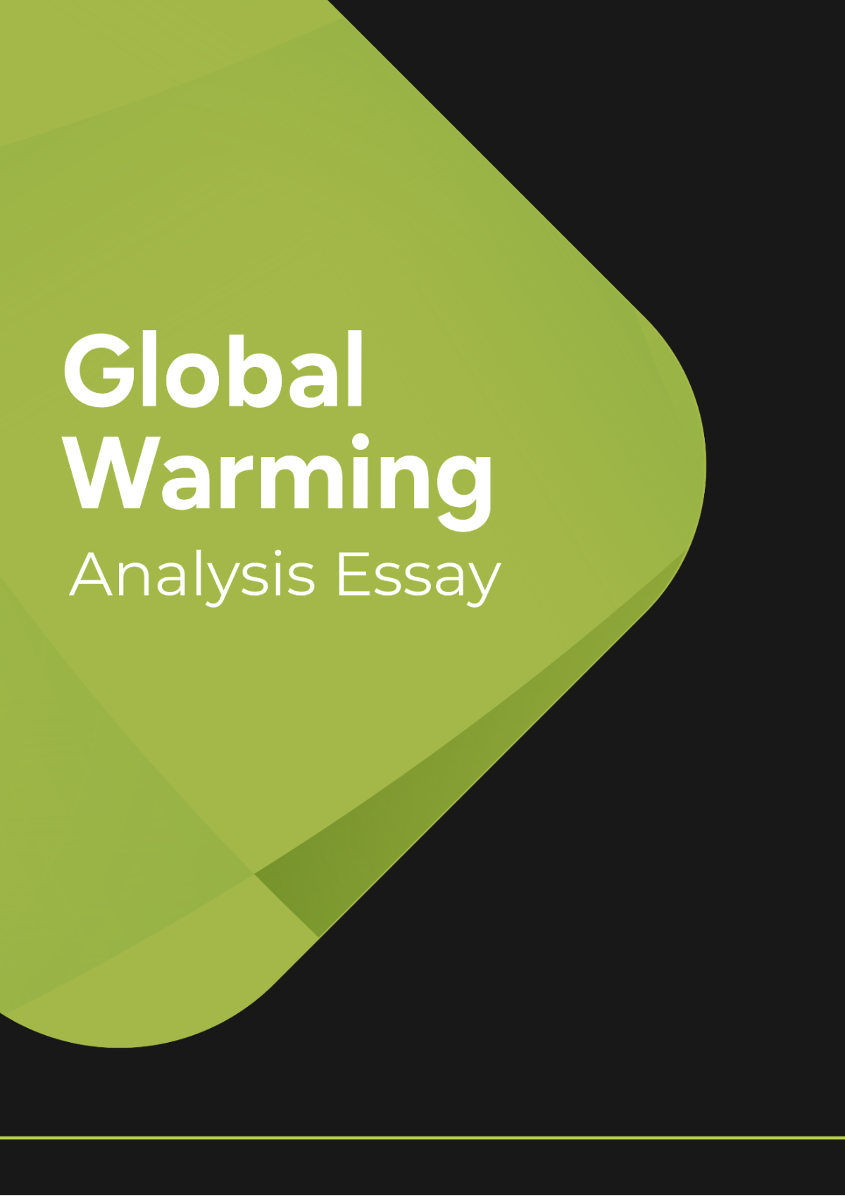 Global Warming Analysis Essay - Edit Online & Download