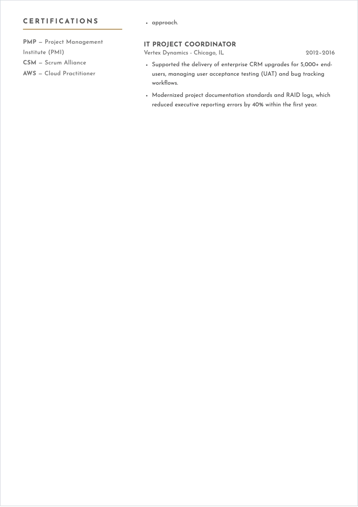 Free ATS Resume to Edit Online
