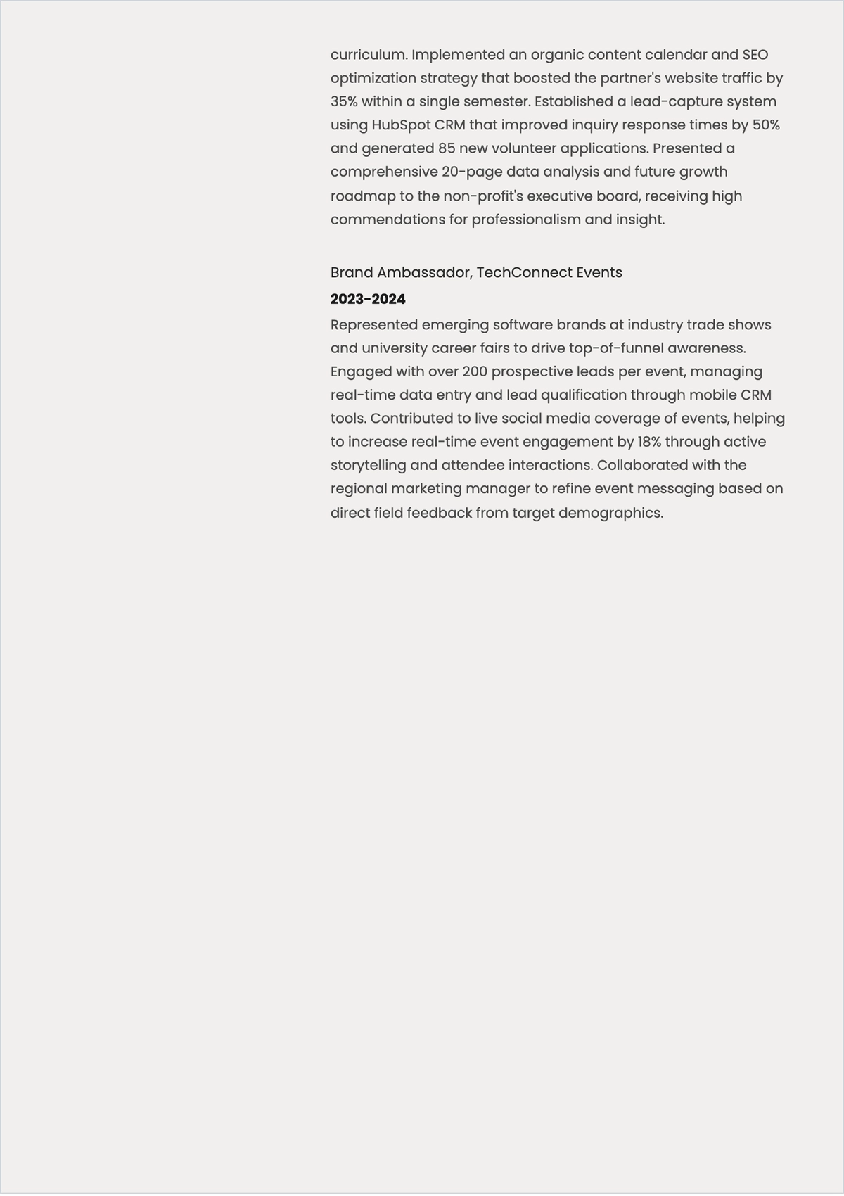 Free Fresh Graduate ATS Resume to Edit Online