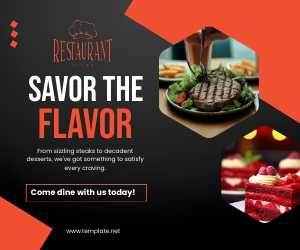 Restaurant Food Facebook Ad Banners