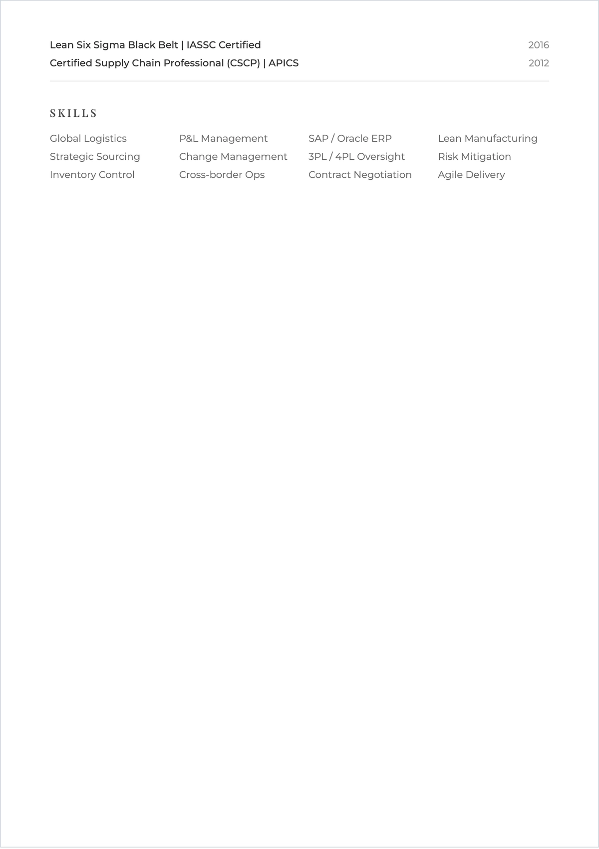 Free Distinguished ATS Resume to Edit Online