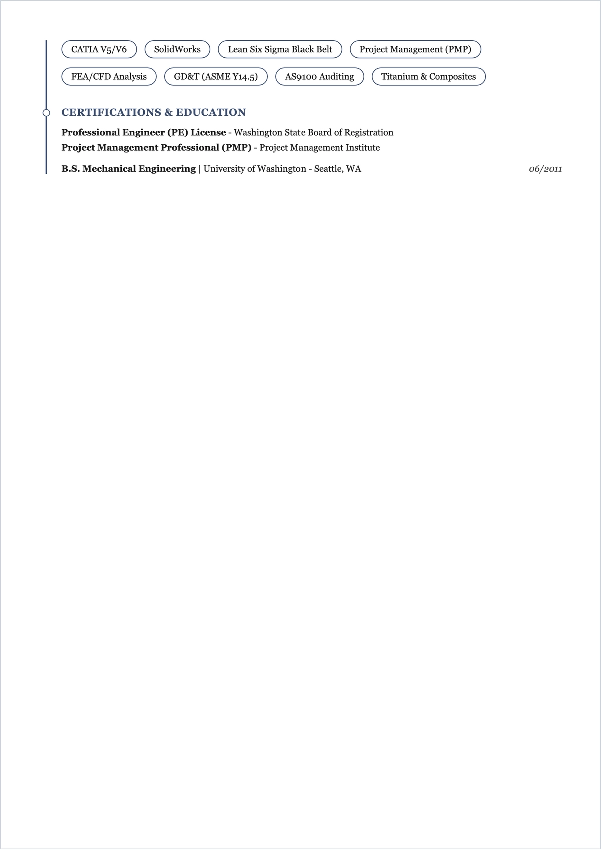 Free Engineering ATS Resume to Edit Online