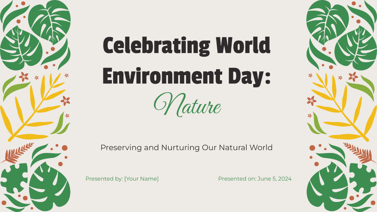 World Environment Day Nature Presentation