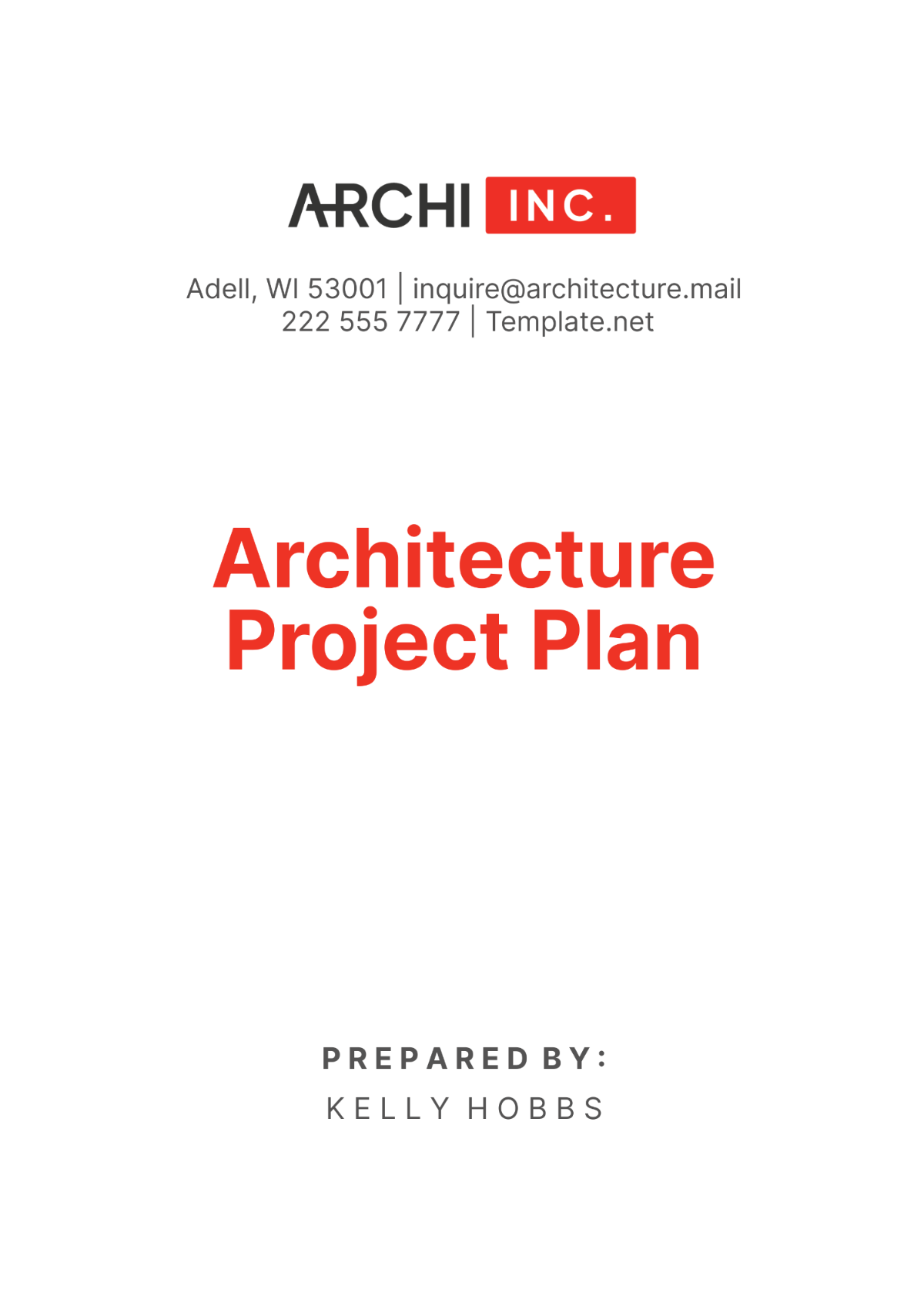 Architecture Project Plan Template - Edit Online & Download