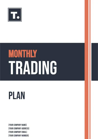 Free Monthly Trading Plan Template to Edit Online