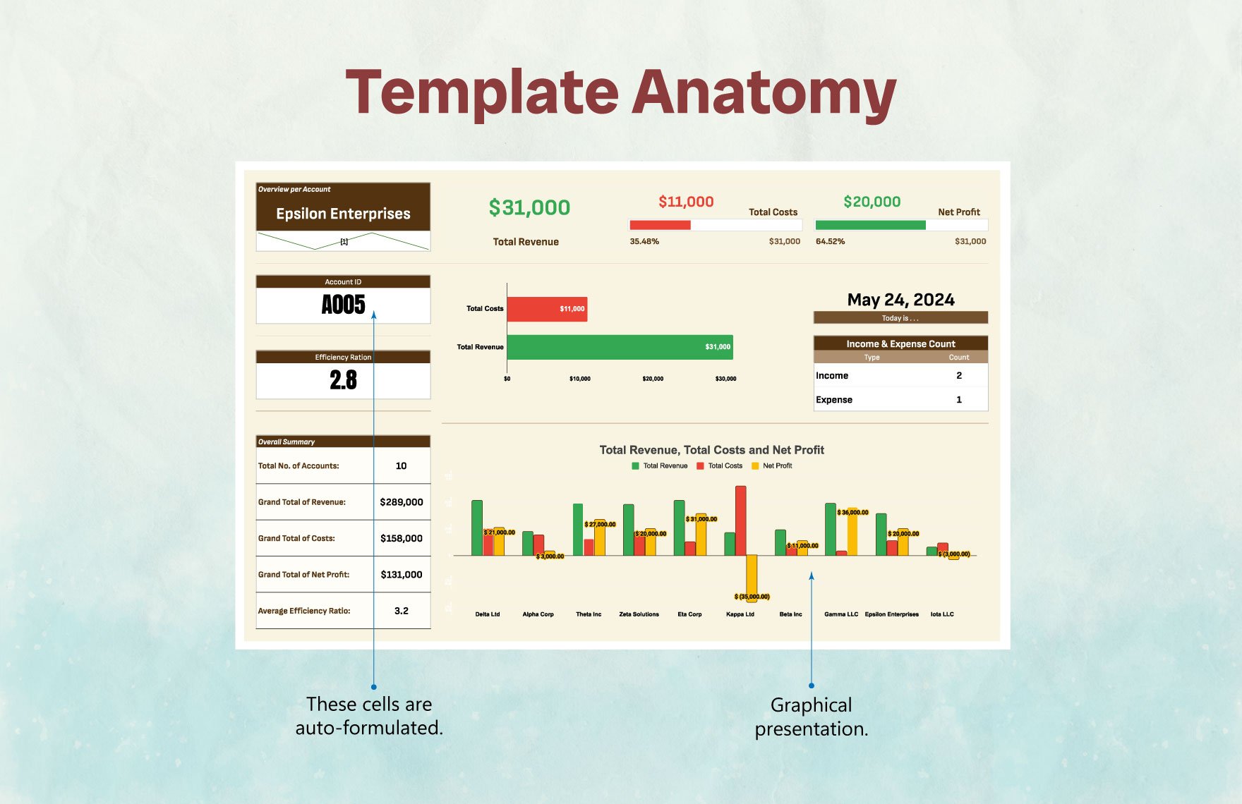 Account Efficiency Analysis Template