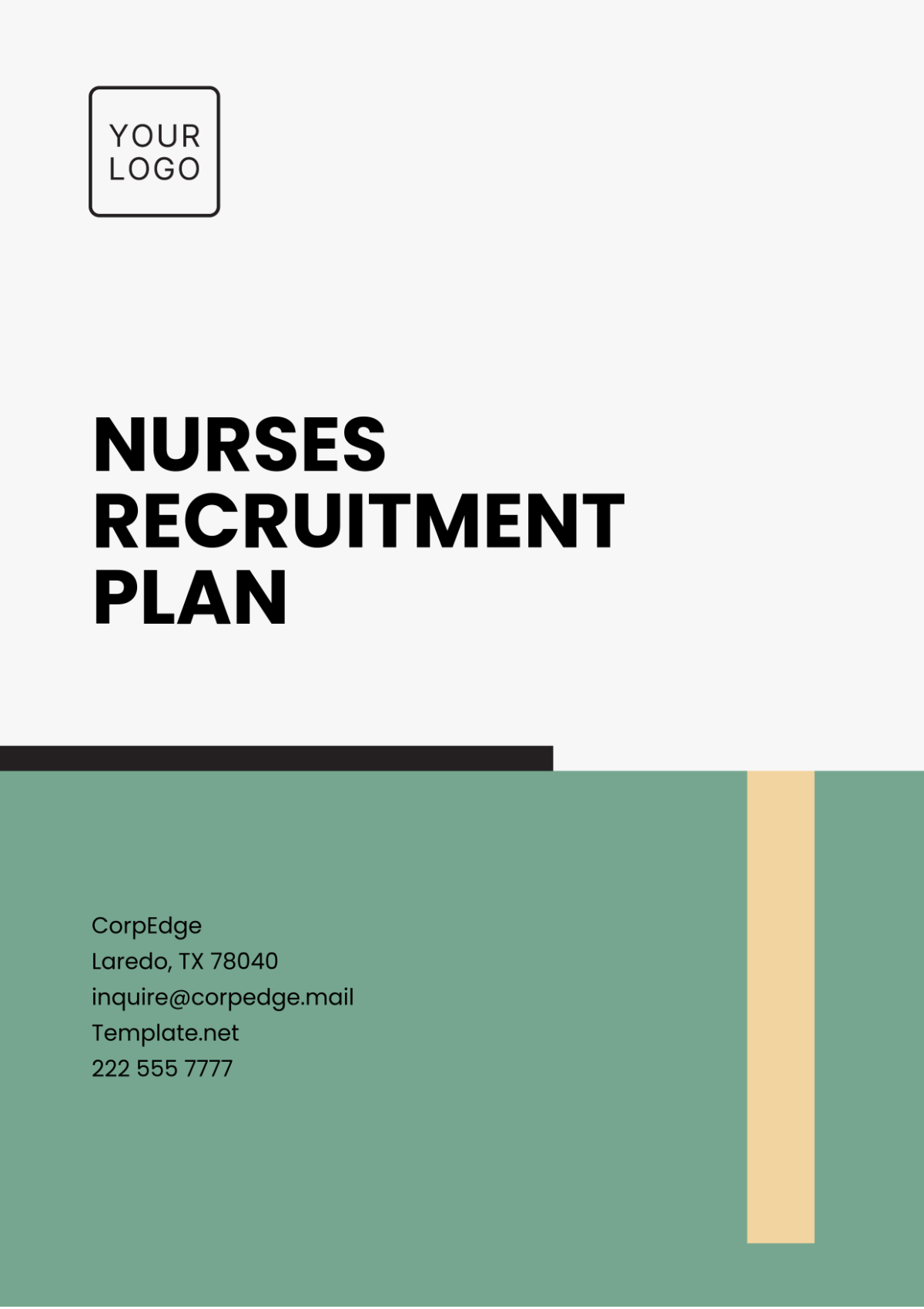 Nurses Recruitment Plan Template - Edit Online & Download