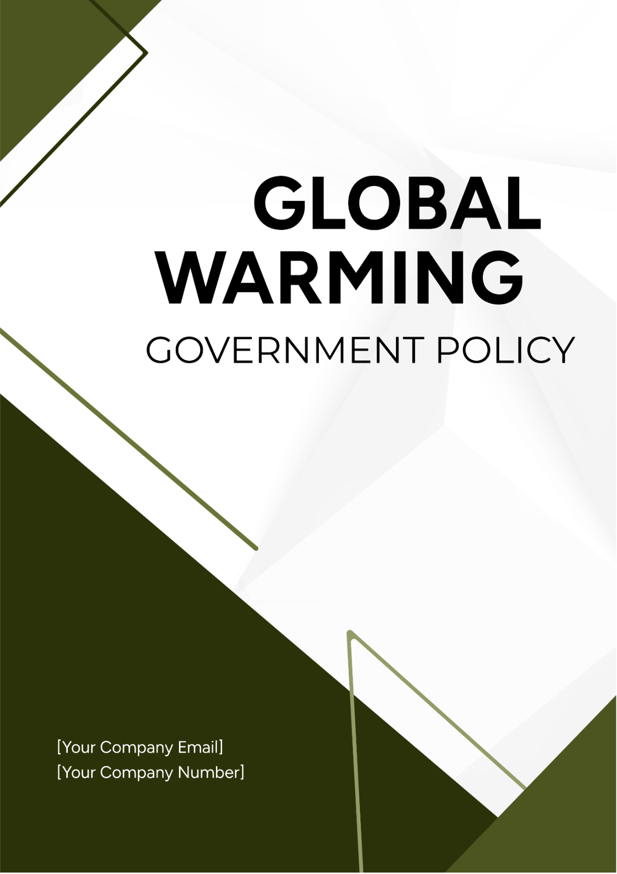 Global Warming Government Policy - Edit Online & Download