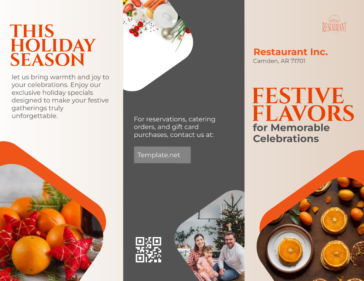 Restaurant Holiday Promotions Brochure