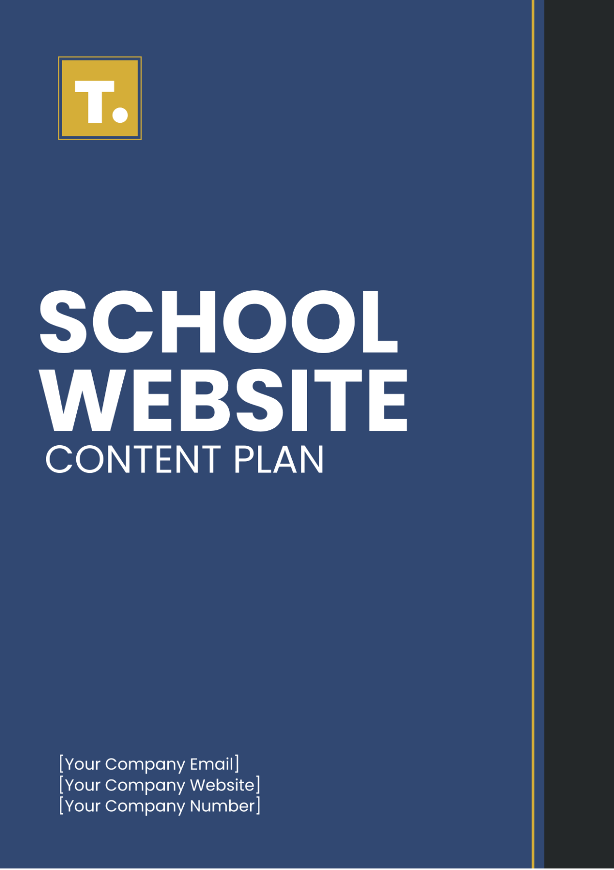 School Website Content Plan Template - Edit Online & Download