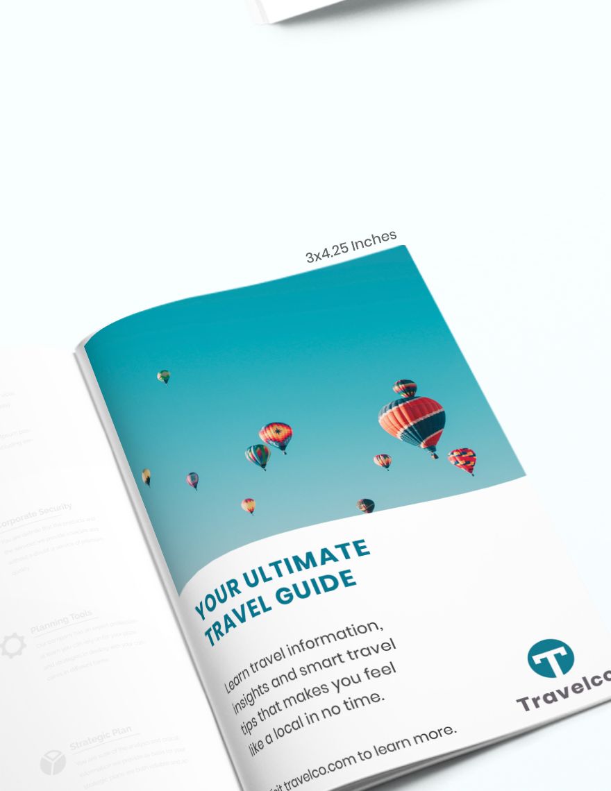 Travel Guide Magazine Ads Template