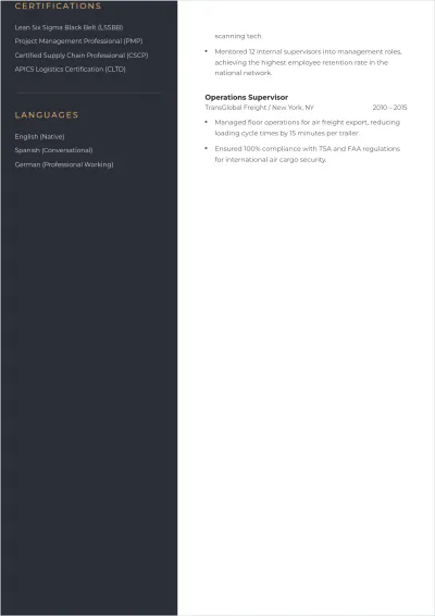 Free ATS Resume With Leadership to Edit Online