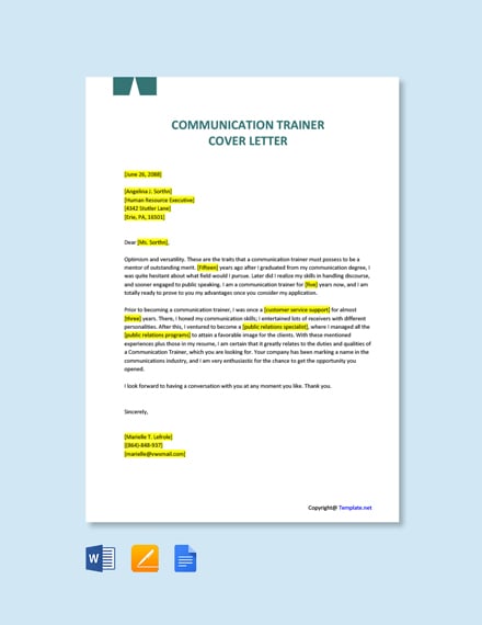 cover letter template google drive