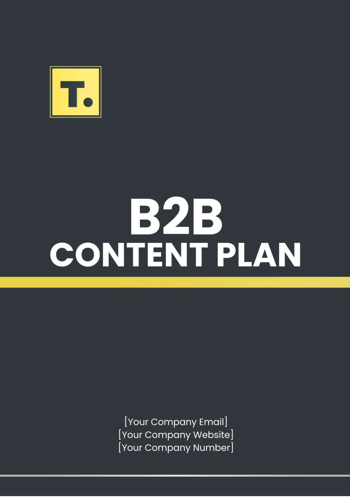 B2B Content Plan Template - Edit Online & Download