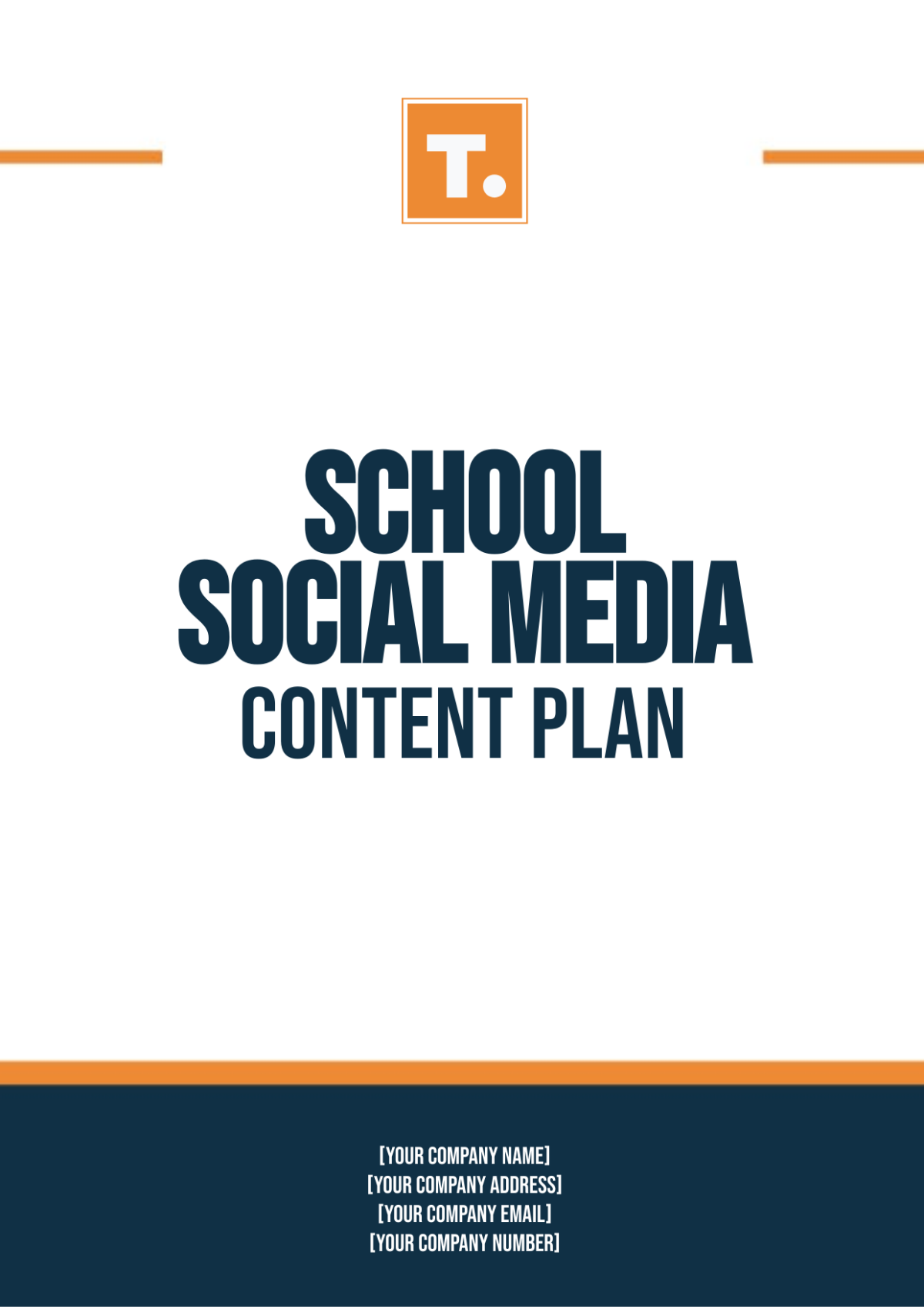 School Social Media Content Plan Template - Edit Online & Download